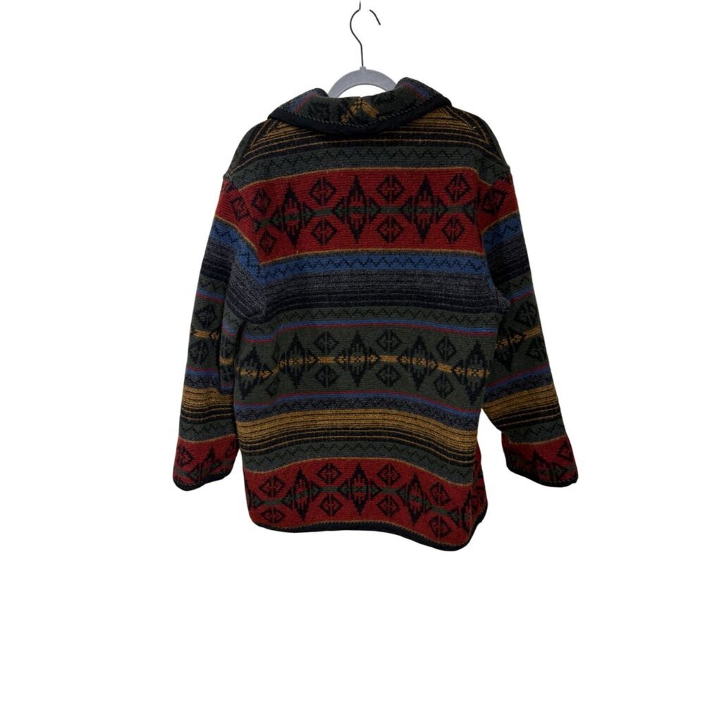 Vintage Woolrich Womens Southwest Pattern Nordic Wool Blanket Jacket size large - Picture 6 of 9